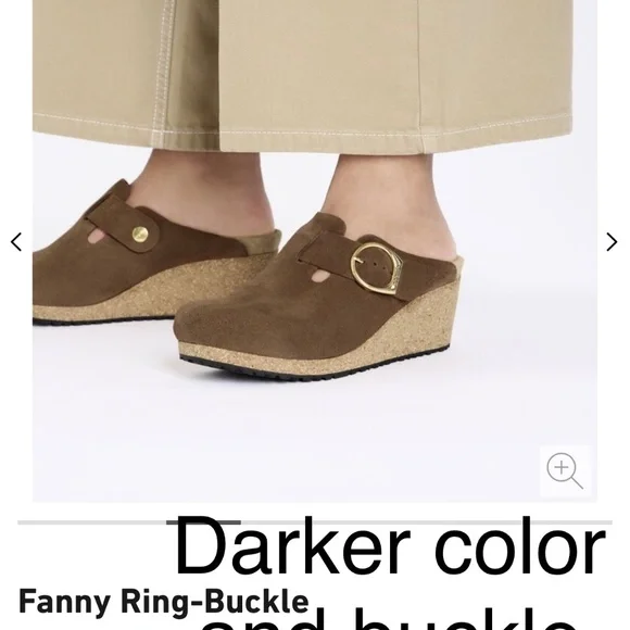 Papillio by Birkenstock Fanny color Roast Suede Clogs Womans 41 US 10M - Picture 16 of 16